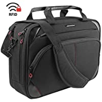 KROSER Bandolera para Portátil 15-6&quot- Maletín Bolso de Mensajero Hidrófugo Caja de Ordenador Maletín Durable Funda para…